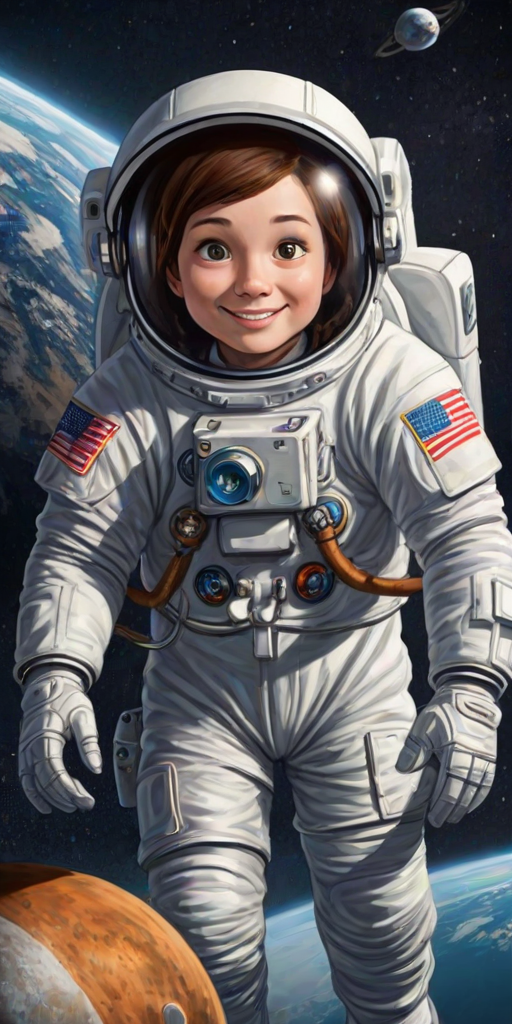 astronaut cartoon