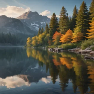 background lake