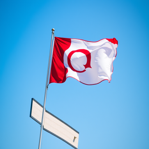 red and white flag