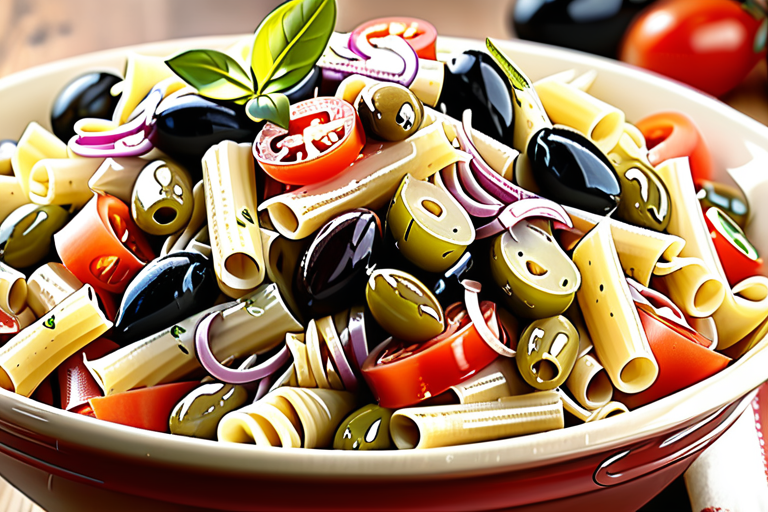 pasta salad with olive garden dressing