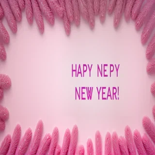happy new year pink