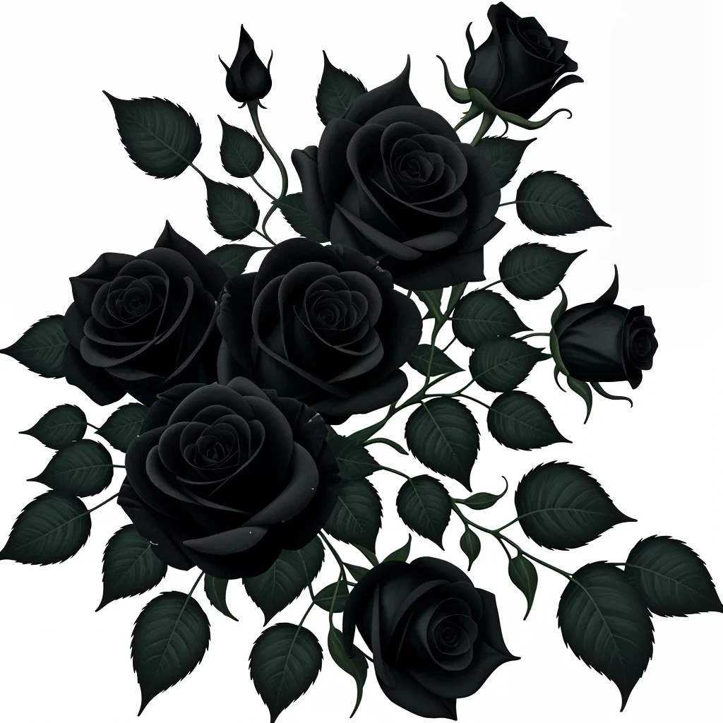 black roses png