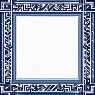 blue border