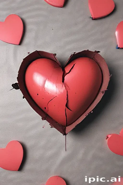 broken heart aesthetic
