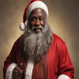 image of black santa