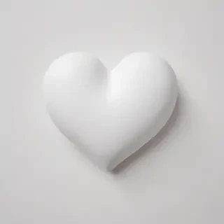 white heart