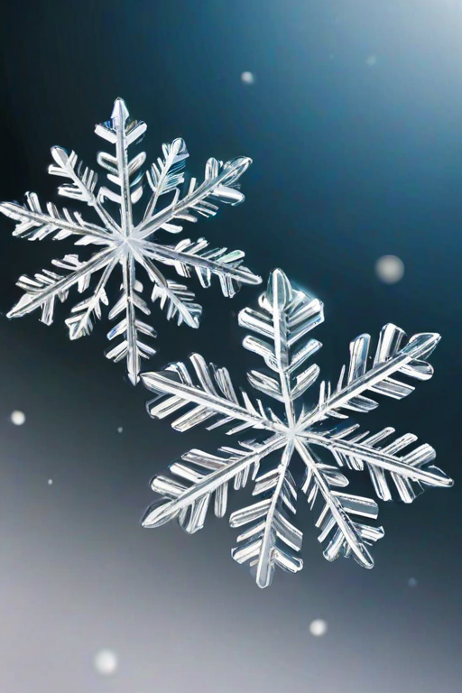 transparent snowflakes