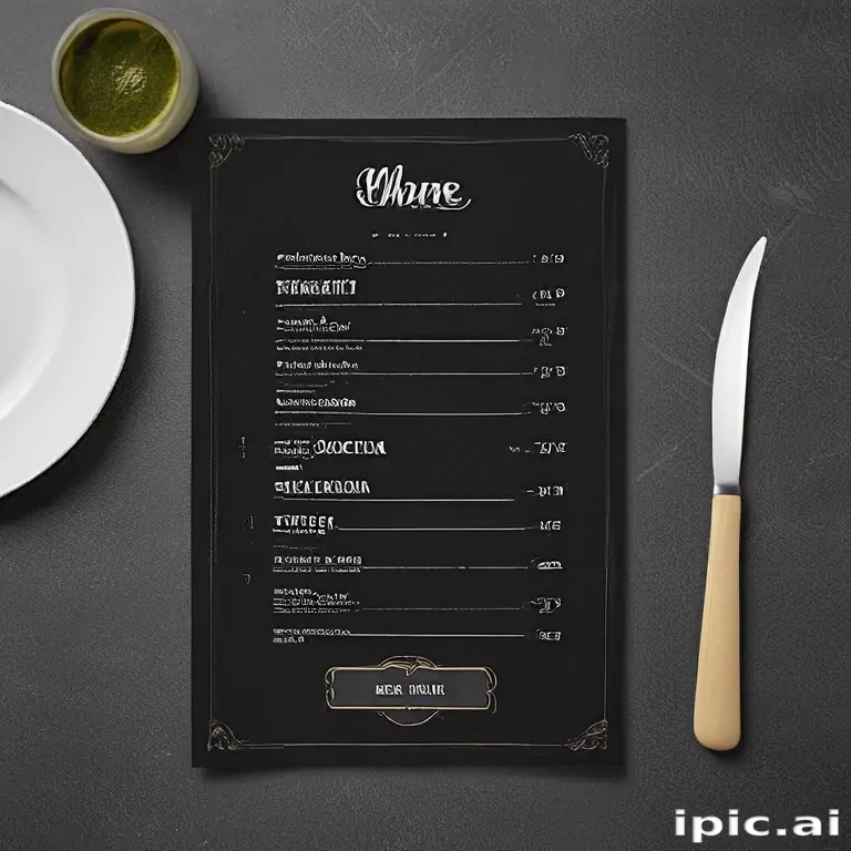 menu mockup free