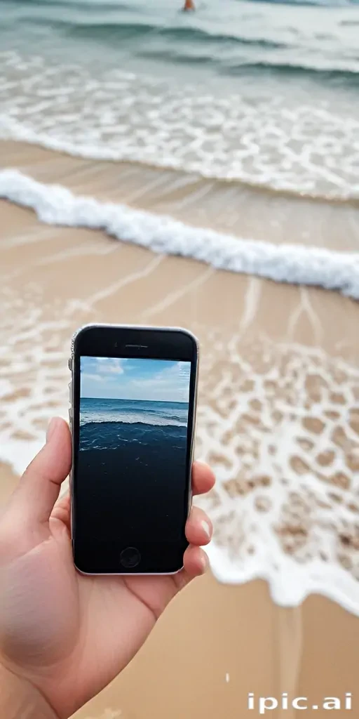 iphone beach