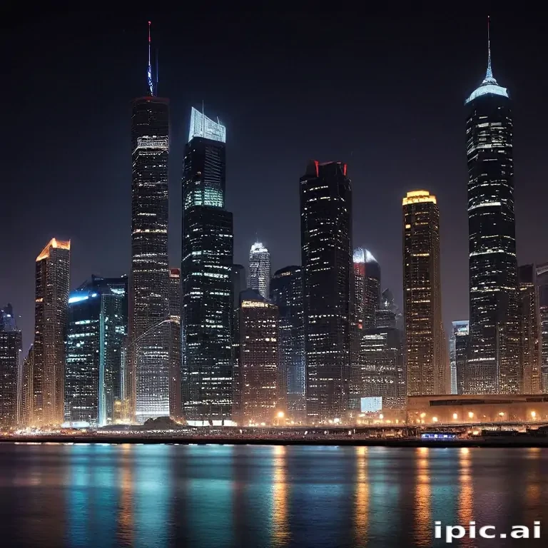 city lights background