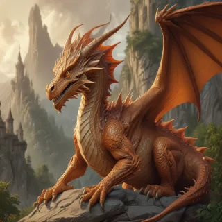 cartoon drawing of a dragon