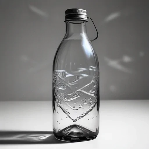 water bottle drawing