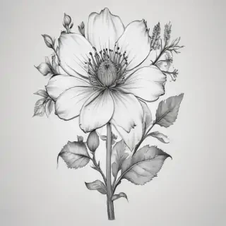 flower outline png