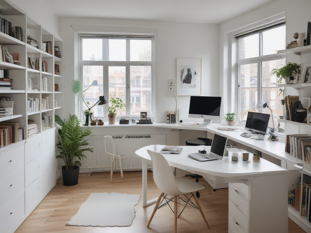 full room layout ikea inspired office room with windows for artists and ...