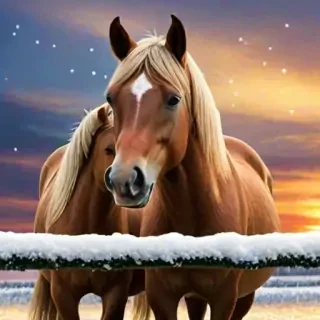 merry christmas horse images