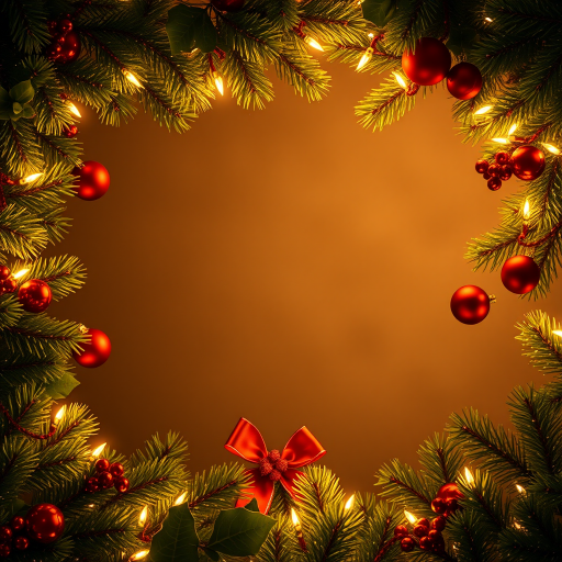 christmas background frame