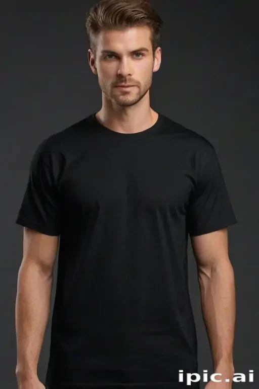 high resolution black t shirt template