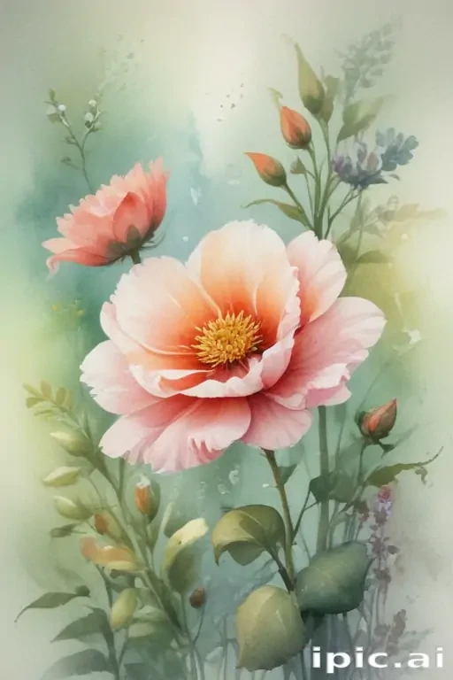 floral watercolor background