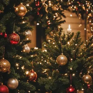 christmas background aesthetic