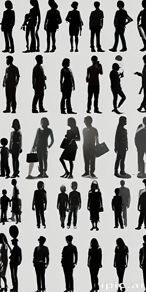 people silhouettes