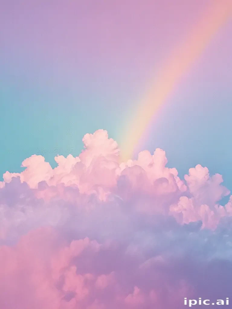 pastel rainbow aesthetic wallpaper