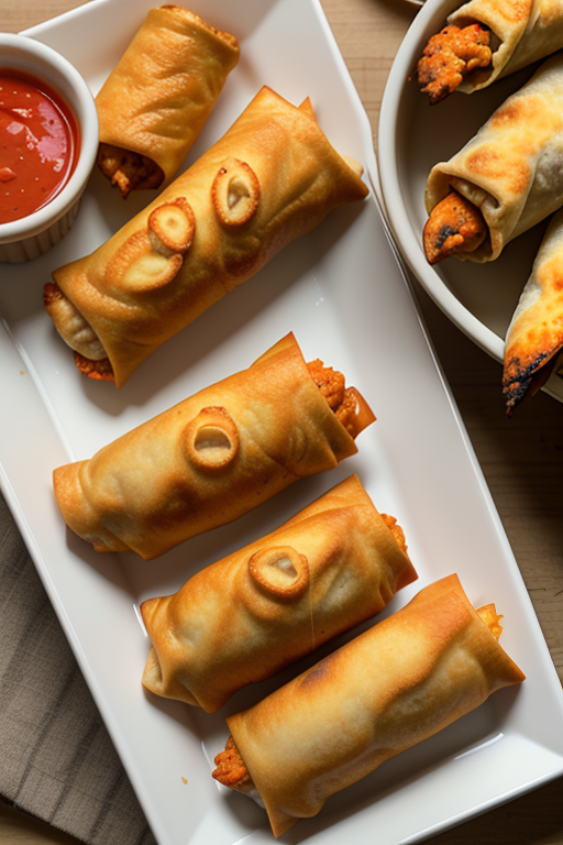 buffalo chicken egg rolls air fryer