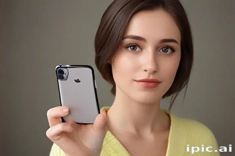 holding phone