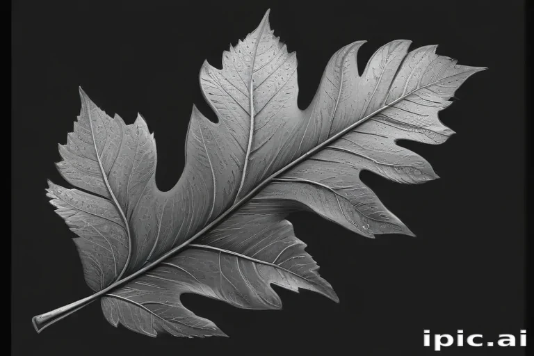 leaf clip art black and white