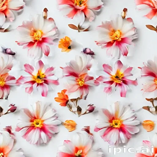 flower with white background