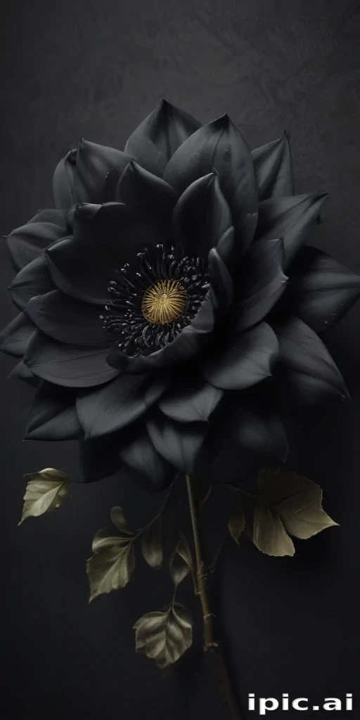 black flower