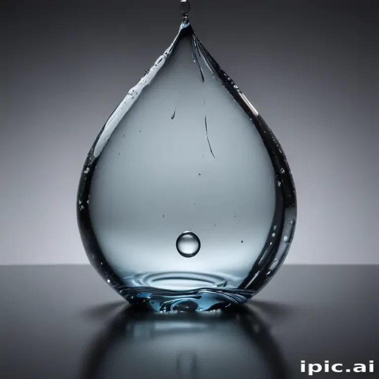 transparent water drop
