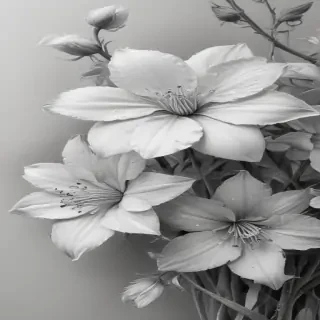 pencil drawing flowers