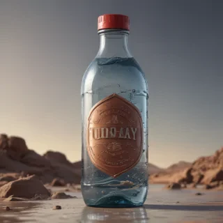 water bottle mockup