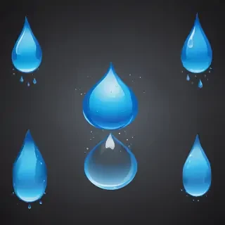 water droplets clipart