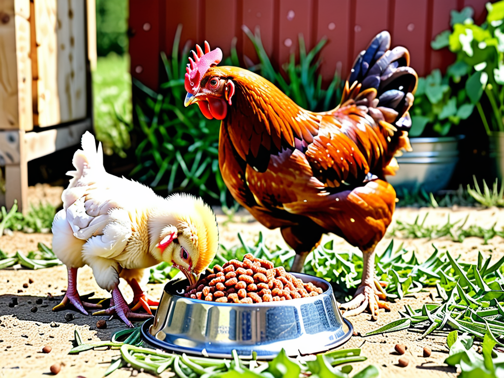 can chickens eat dog food
