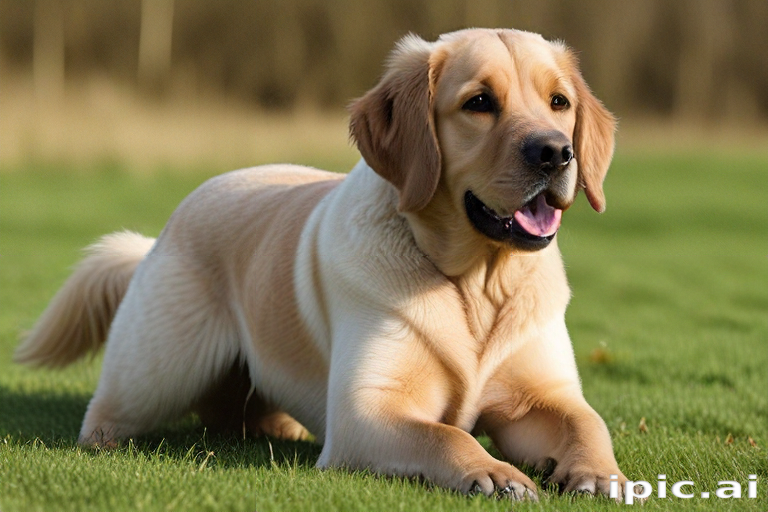 A Playful Golden Retriever Enjoying a Sunny Day in the Park