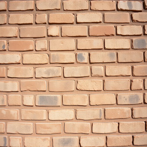 high-resolution image of a weathered brick wall with varying textures and colors, taken with a DSLR camera at 50mm focal length, aperture f/8, ISO 100, natural lighting, front view, we use shallow depth of field to emphasize details in the bricks and mortar.