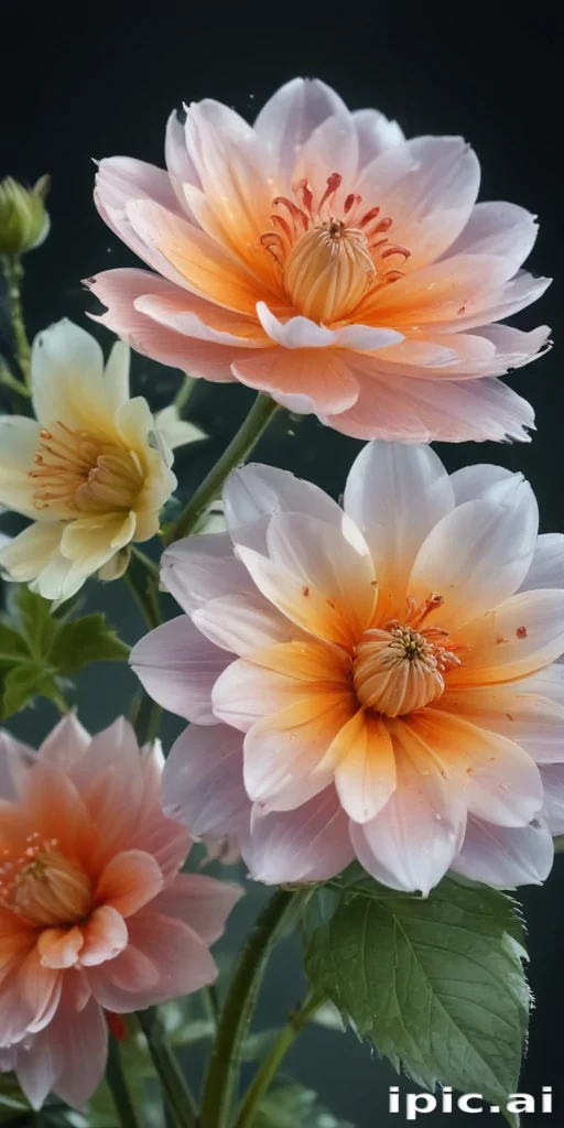 transparent flower background