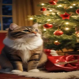 merry christmas cats images