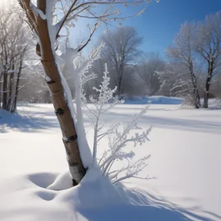 transparent snow