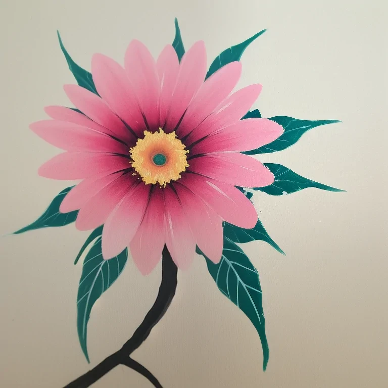 aesthetic flower painting