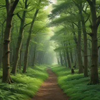green forest aesthetic