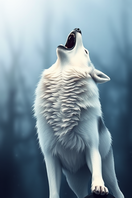 wolf howling png