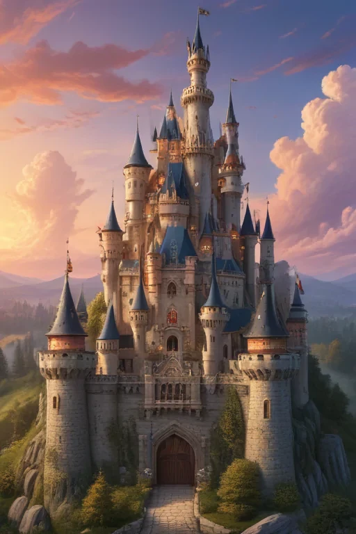 cartoon of castle