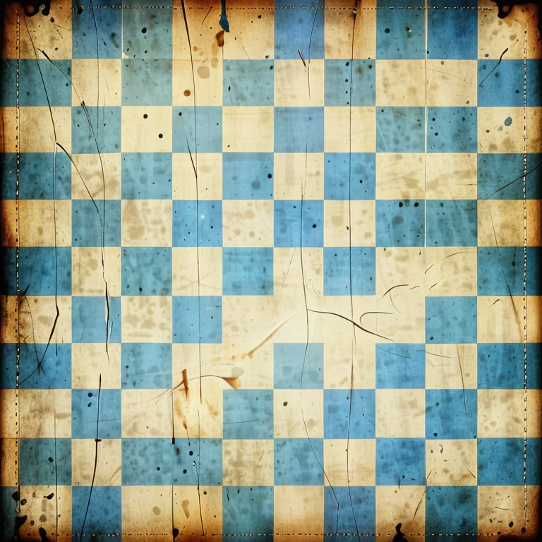 blue checkered background