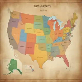 united states of america map
