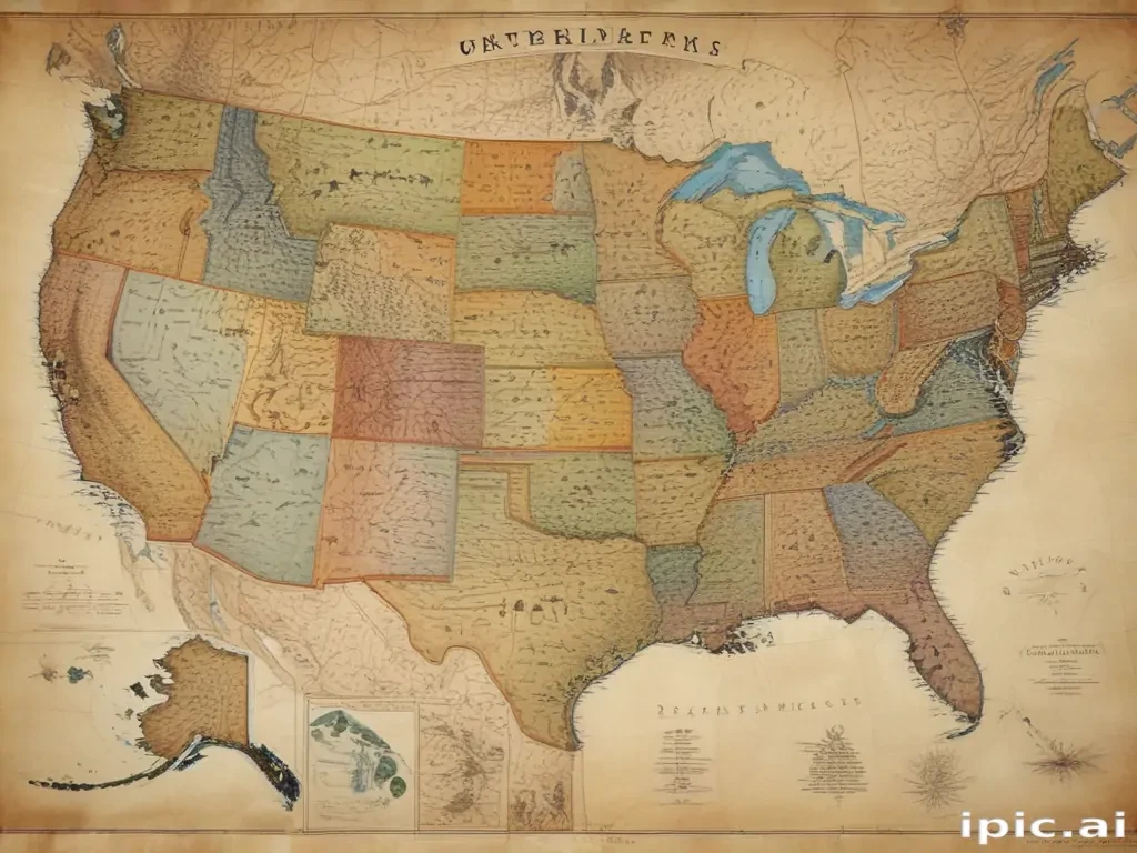map united states