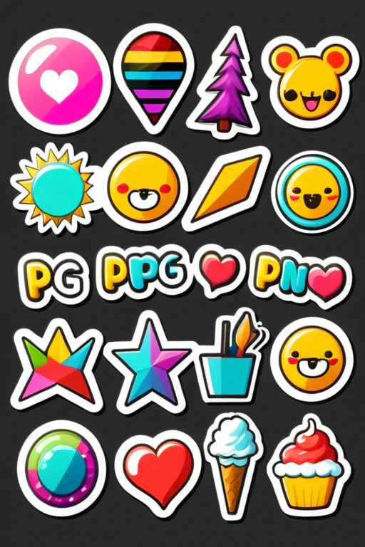 free digital stickers png