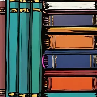 stacked books clip art