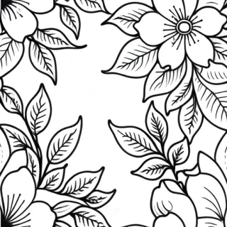 floral outline